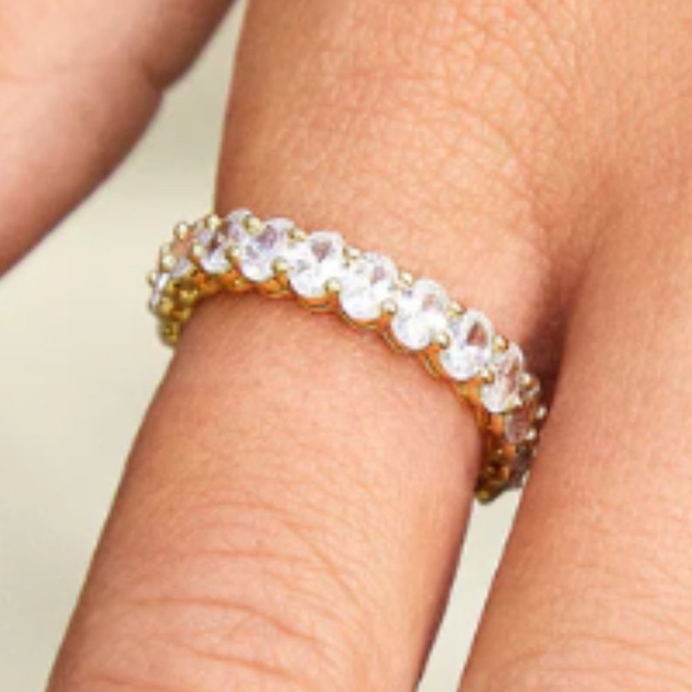 🔥SOLD 🔥 Brand New BaubleBar Avery Cubic Zirconia Ring - Picture 1 of 4